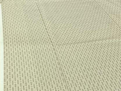 平和屋着物▽本塩沢　単衣　亀甲絣　ロング丈　正絹　逸品　AABJ9677jh