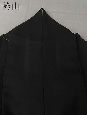 平和屋着物▽上質な小紋　単衣　唐草文　黒地　丹後ちりめん　反端付き　正絹　逸品　AABJ9689jh
