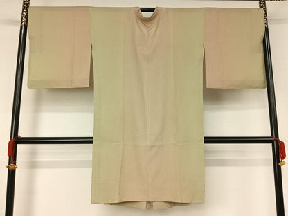 平和屋着物▽道行コート　スリーシーズン　春夏秋　塵除け　霞文　ロング丈　正絹　逸品　AABJ9690jh