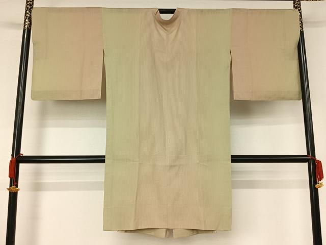 平和屋着物▽道行コート　スリーシーズン　春夏秋　塵除け　霞文　ロング丈　正絹　逸品　AABJ9690jh