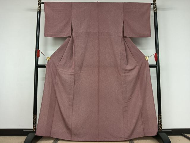 平和屋着物▽江戸小紋　単衣　鮫小紋柄　正絹　逸品　未使用　AABJ9692jh
