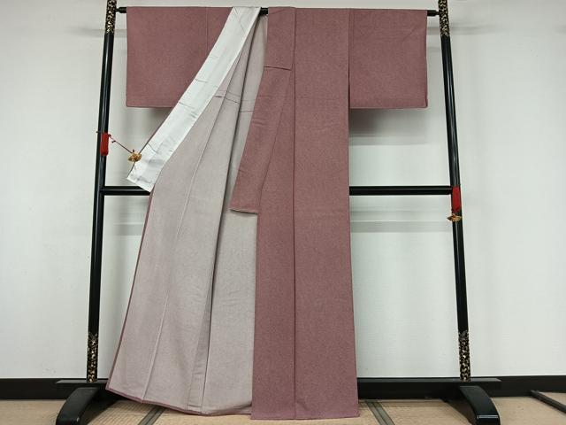 平和屋着物▽江戸小紋　単衣　鮫小紋柄　正絹　逸品　未使用　AABJ9692jh