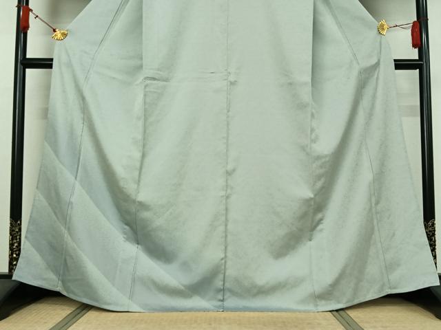 平和屋着物▽訪問着　単衣　お召地　霞文　正絹　逸品　AABJ9710jh
