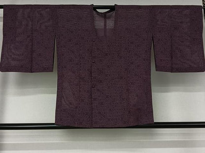 平和屋着物▽道行コート　スリーシーズン　春夏秋　塵除け　流水文　正絹　逸品　AABJ9712jh