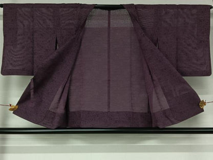 平和屋着物▽道行コート　スリーシーズン　春夏秋　塵除け　流水文　正絹　逸品　AABJ9712jh