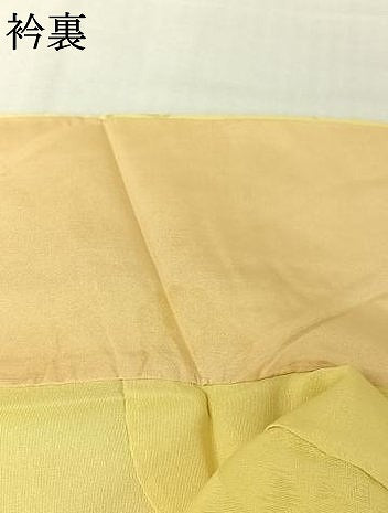平和屋着物▽上質な小紋　単衣　地紋起こし　舞花文　正絹　逸品　AABJ9715jh