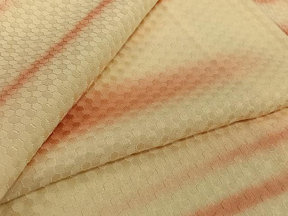 平和屋着物▽上質な小紋　単衣　霞文　正絹　逸品　AABJ9716jh