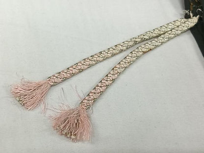 平和屋着物▽羽織　スリーシーズン　春夏秋　塵除け　刺繍　舞花文　黒地　金銀糸　正絹　逸品　AABJ9728jh