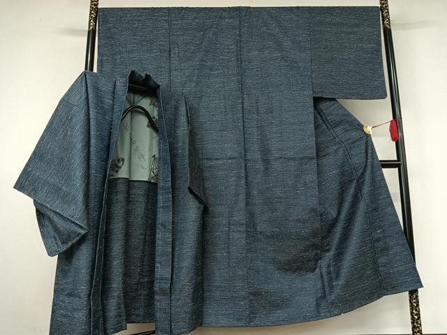 平和屋着物▽男性　小紋　単衣　アンサンブル　霞文　AABJ9742jh