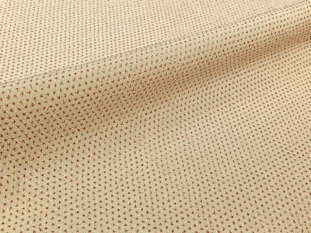 平和屋着物▽本塩沢　単衣　蚊絣　正絹　逸品　AABJ9743jh