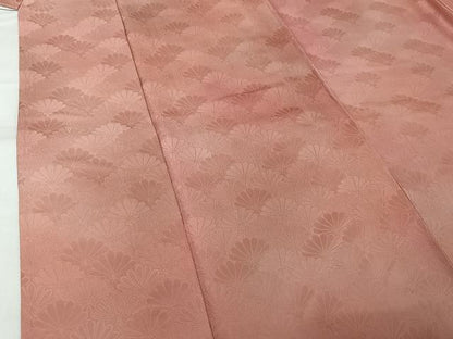 平和屋着物▽上質な小紋　単衣　霞文　暈し染め　正絹　逸品　AABJ9759jh