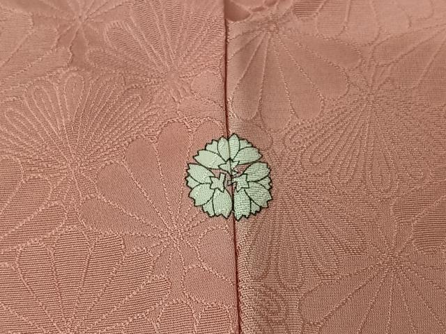 平和屋着物▽上質な小紋　単衣　霞文　暈し染め　正絹　逸品　AABJ9759jh