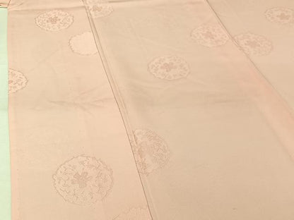平和屋着物▽上質な色無地　単衣　正倉院花地紋　虹色　正絹　逸品　AABJ9760jh
