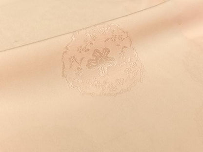 平和屋着物▽上質な色無地　単衣　正倉院花地紋　虹色　正絹　逸品　AABJ9760jh