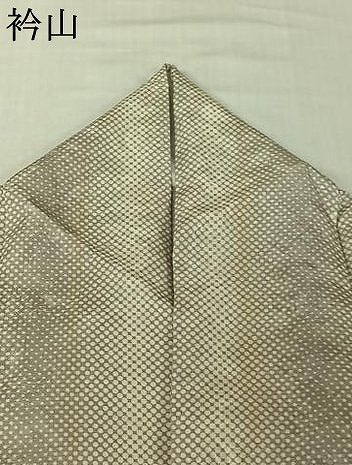 平和屋着物▽上質な小紋　単衣　霞文　正絹　逸品　AABJ9763jh