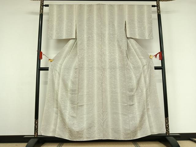 平和屋着物▽上質な小紋　単衣　霞文　正絹　逸品　AABJ9763jh