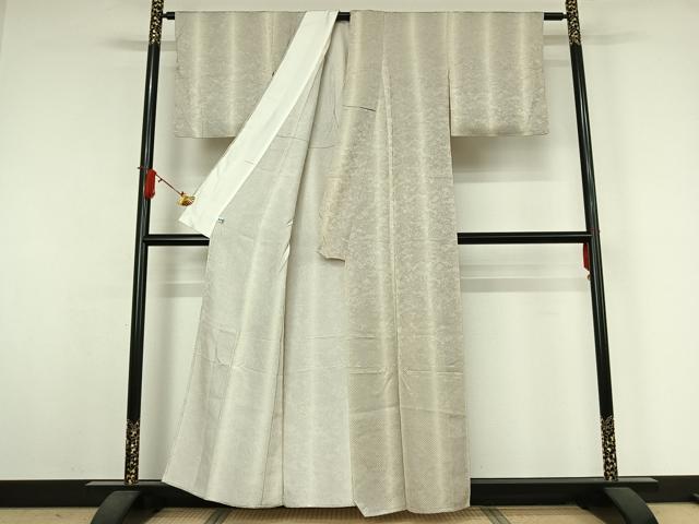 平和屋着物▽上質な小紋　単衣　霞文　正絹　逸品　AABJ9763jh