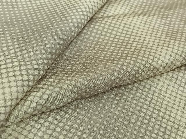 平和屋着物▽上質な小紋　単衣　霞文　正絹　逸品　AABJ9763jh