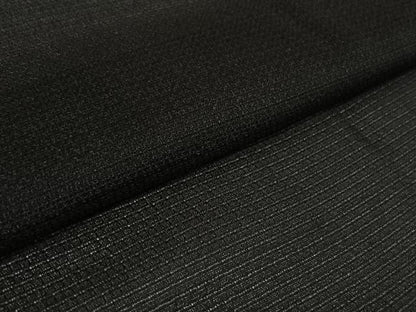 平和屋着物▽男性　長羽織　スリーシーズン　春夏秋　塵除け　黒地　正絹　逸品　AABJ9775jh