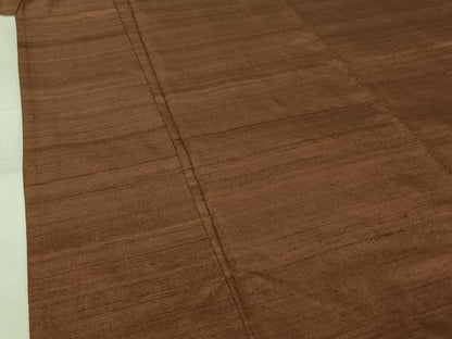 平和屋着物▽上質な紬　単衣　霞文　正絹　逸品　AABJ9776jh