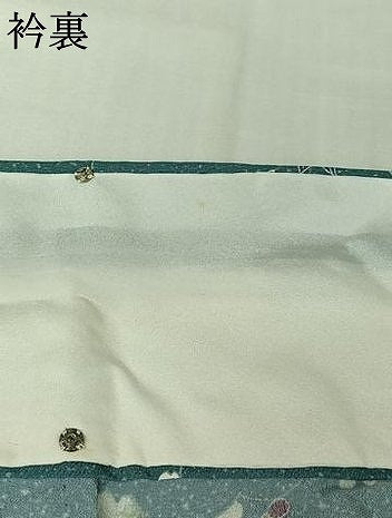 平和屋着物▽小紋　単衣　枝花文　洗える着物　AABJ9777jh