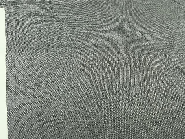 平和屋着物▽本塩沢　単衣　霞文　正絹　逸品　AABJ9781jh