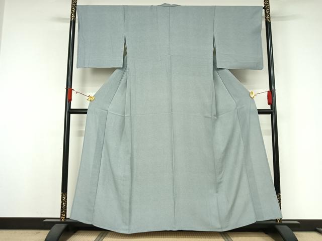 平和屋着物▽江戸小紋　単衣　霞文　両面染め　正絹　逸品　AABJ9784jh