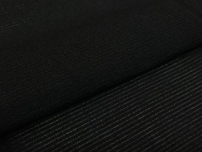 平和屋着物▽羽織　スリーシーズン　春夏秋　塵除け　黒地　正絹　逸品　AABJ9790jh