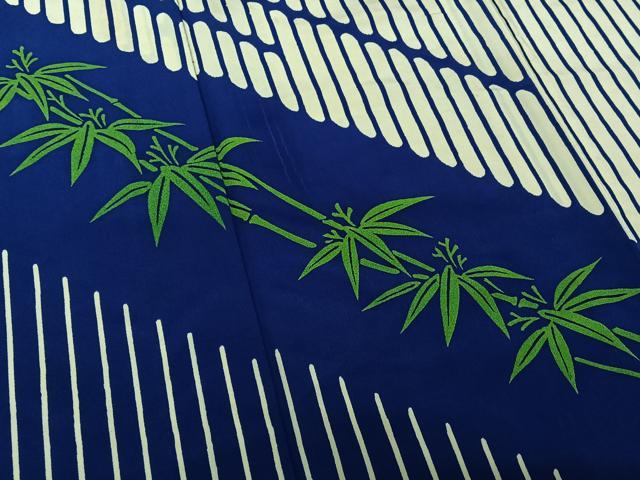 平和屋着物▽訪問着　単衣　笹竹文　洗える着物　AABJ9812jh