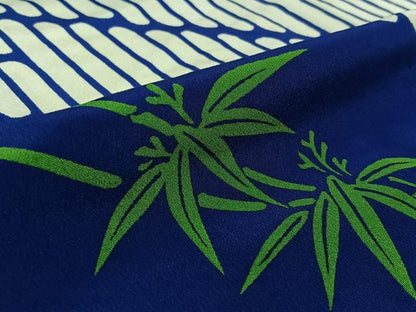 平和屋着物▽訪問着　単衣　笹竹文　洗える着物　AABJ9812jh