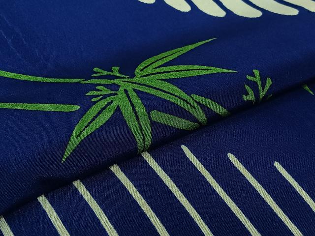 平和屋着物▽訪問着　単衣　笹竹文　洗える着物　AABJ9812jh