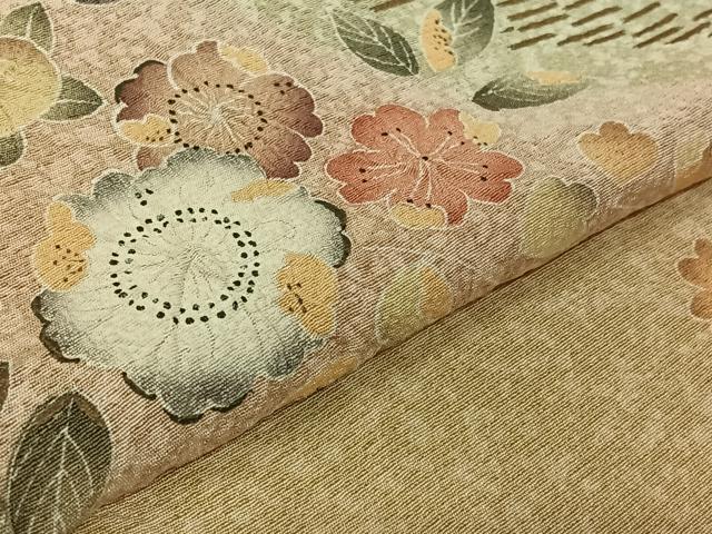 平和屋着物▽訪問着　単衣　絞り　辻が花　暈し染め　金彩　正絹　逸品　AABJ9814jh
