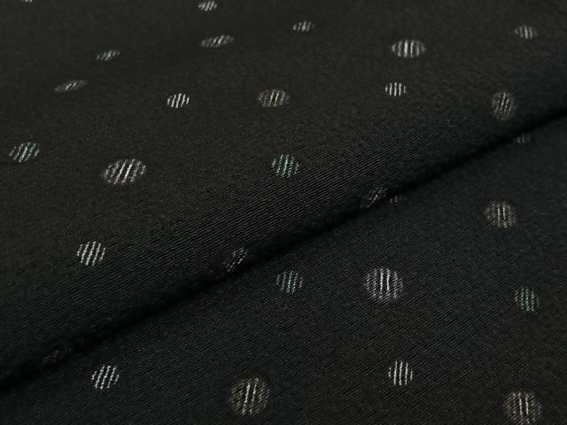 平和屋着物▽上質な小紋　単衣　水玉文　正絹　逸品　AABJ9825jh