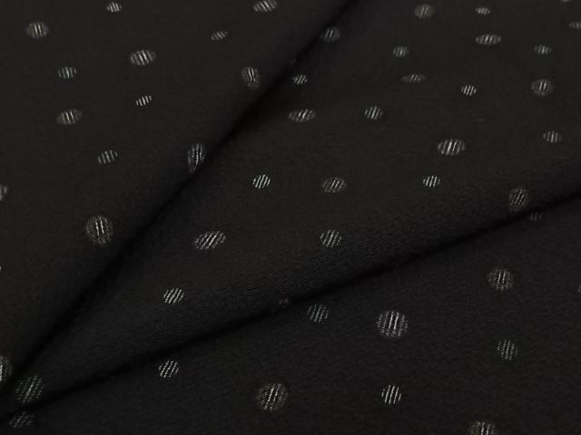 平和屋着物▽上質な小紋　単衣　水玉文　正絹　逸品　AABJ9825jh