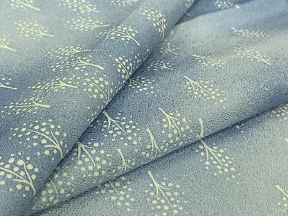 平和屋着物▽小紋　単衣　樹林文　暈し染め　洗える着物　AABJ9830jh