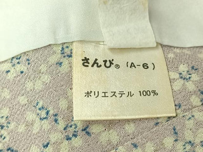 平和屋着物▽小紋　単衣　花尽くし文　さんび謹製　洗える着物　AABJ9835jh
