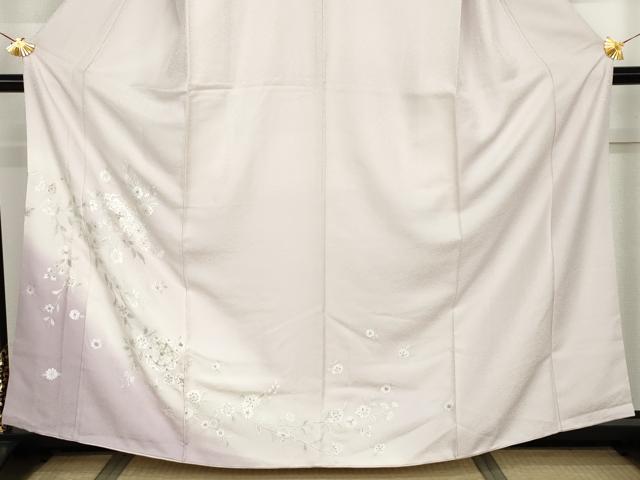 平和屋着物●訪問着　総刺繍　正倉院枝花文　暈し染め　金糸　さが美扱い　正絹　逸品　AABJ9841cs