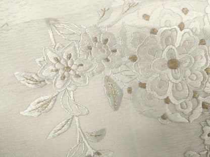 平和屋着物●訪問着　総刺繍　正倉院枝花文　暈し染め　金糸　さが美扱い　正絹　逸品　AABJ9841cs