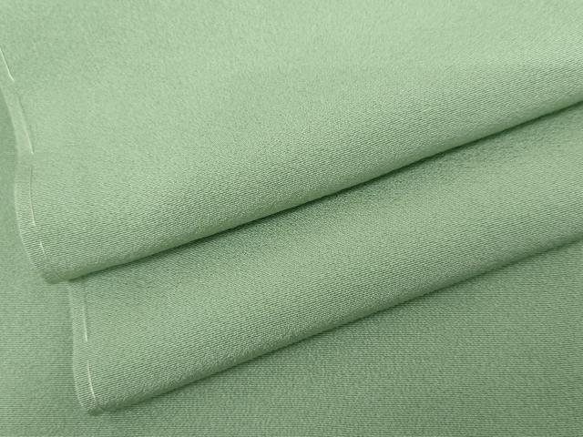 平和屋着物●上質な色無地　薄萌葱色　正絹　逸品　未使用　AABJ9855cs