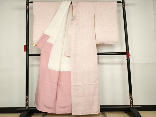 平和屋着物●大変加工の良い総絞り小紋　三越扱い　正絹　逸品　AABJ9858cs