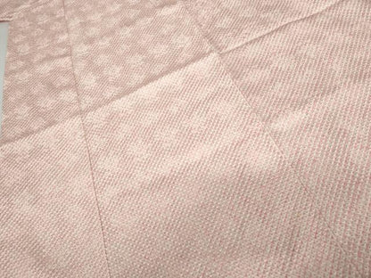 平和屋着物●大変加工の良い総絞り小紋　三越扱い　正絹　逸品　AABJ9858cs