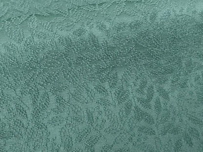 平和屋着物●上質な色無地　南天地紋　新橋色　正絹　逸品　AABJ9862cs