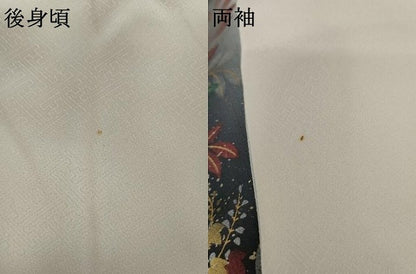 平和屋着物●訪問着　刺繍　枝花文　暈し染め　金糸　金彩　正絹　逸品　AABJ9875cs