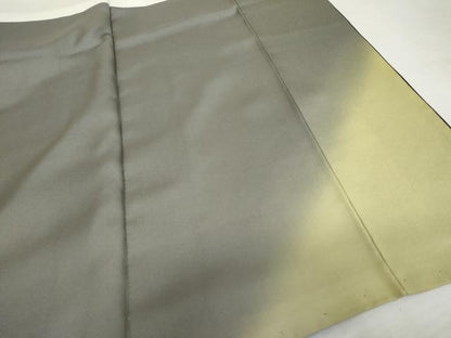 平和屋着物●訪問着　枠風情　枝花文　蔦の葉シルエット　暈し染め　銀彩　ロング丈　正絹　逸品　AABJ9881cs