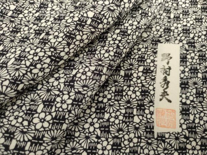 平和屋着物●野村秀男　小紋　花尽くし　正絹　逸品　AABJ9888cs