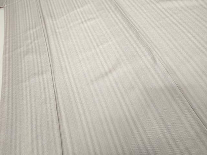平和屋着物●上質な小紋　縞　正絹　逸品　AABJ9889cs