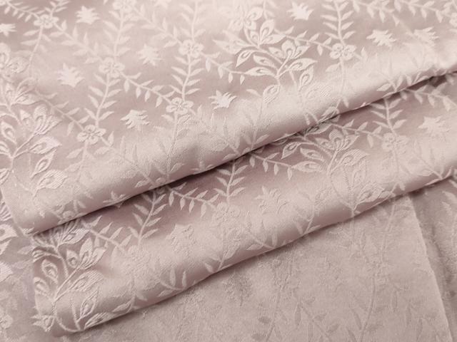 平和屋着物●上質な色無地　花格子地紋　紅藤色　さが美扱い　正絹　逸品　未使用　AABJ9900cs