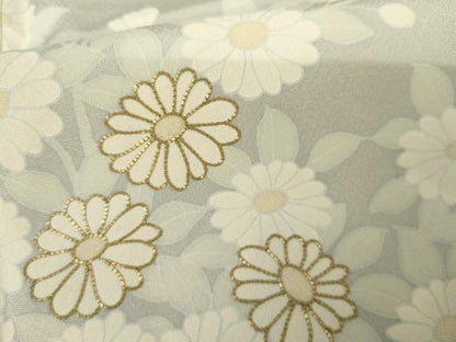 平和屋着物●訪問着　駒刺繍　枝花文　高島屋扱い　正絹　逸品　AABJ9901cs