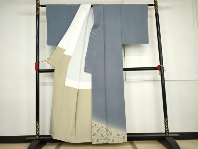平和屋着物●糸目友禅作家　滝沢晃　色留袖　干支　暈し染め　正絹　逸品　未使用　AABJ9902cs