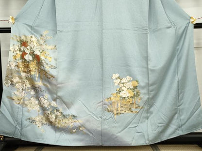 平和屋着物●訪問着　花車文　暈し染め　金彩　正絹　逸品　AABJ9906cs